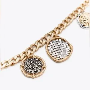 Zara | Accessories | Nwot Zara Golden Metal Coin Link Belt  display picture 2